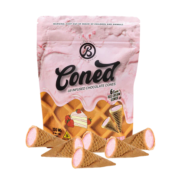 Pastel de Fresa Extra Fuerte Comestible | Baked Bags Coned