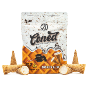 Baked Bags Delta 8 THC Coned Cookies & Cream (600 mg Total Delta 8 THC)