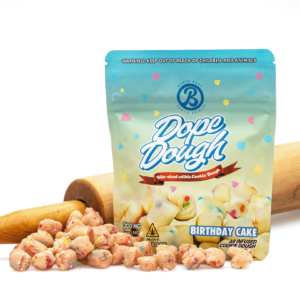 Baked Bags Delta 9 THC Dope Dough Birthday Cake (200 mg Total Delta 9 THC)