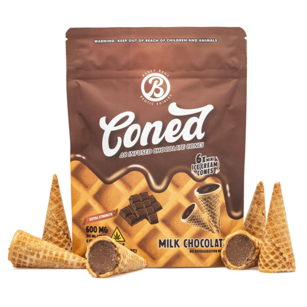 Baked Bags Delta 8 THC Coned Milk Chocolate (600 mg Total Delta 8 THC) Kaufen